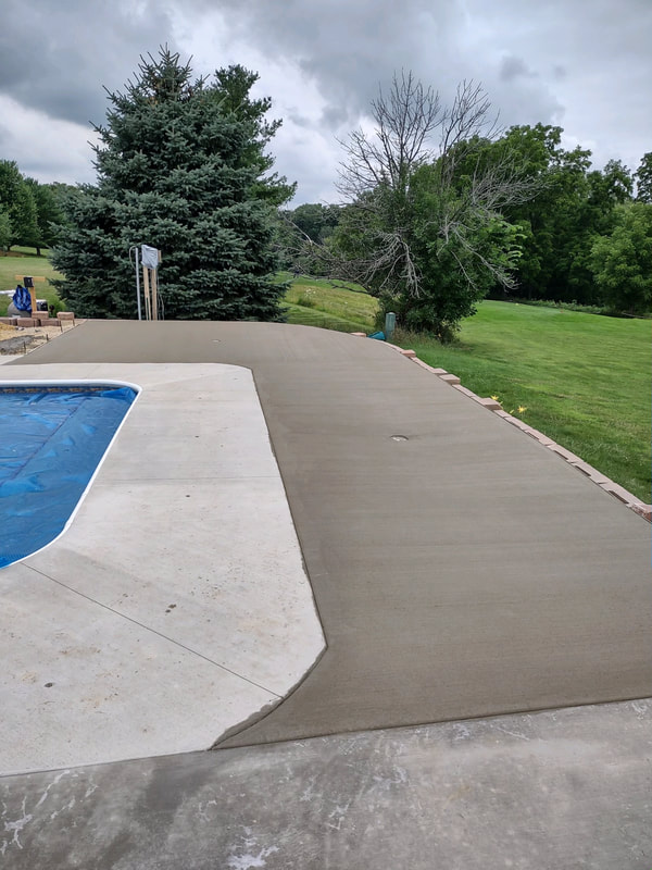 cement pool deck